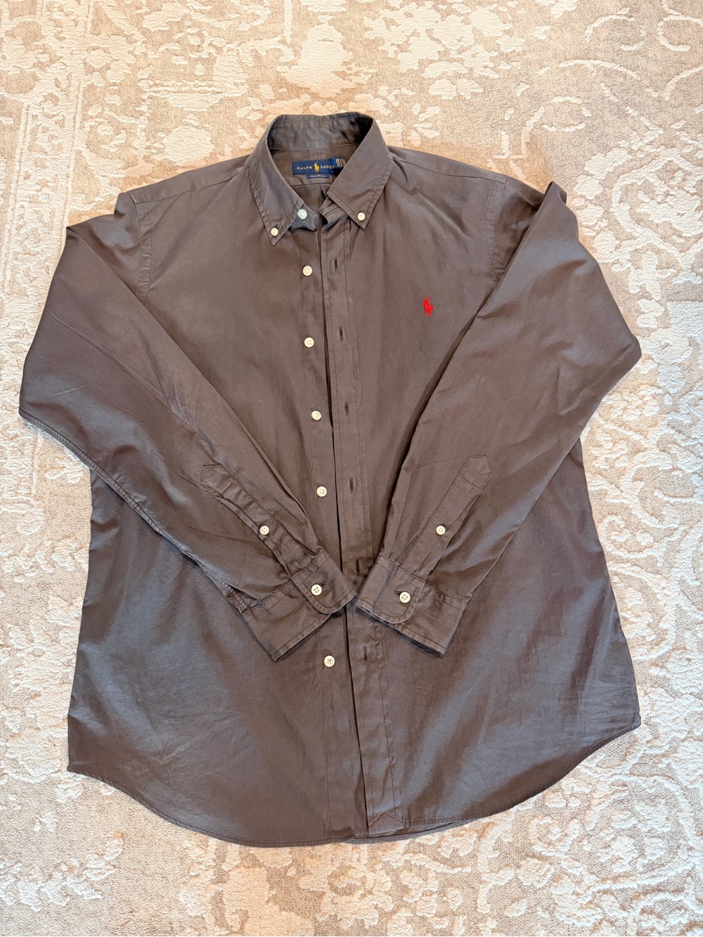 Polo by Ralph Lauren Men’s Charcoal Gray Button-Down Shirt